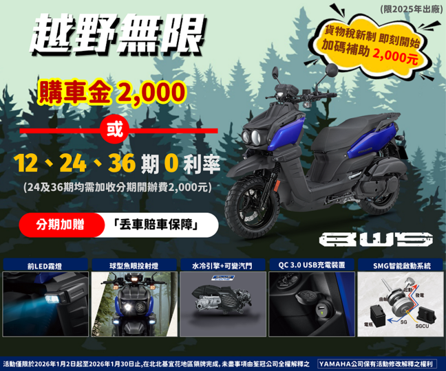 買BWS，野心召喚越野我越行